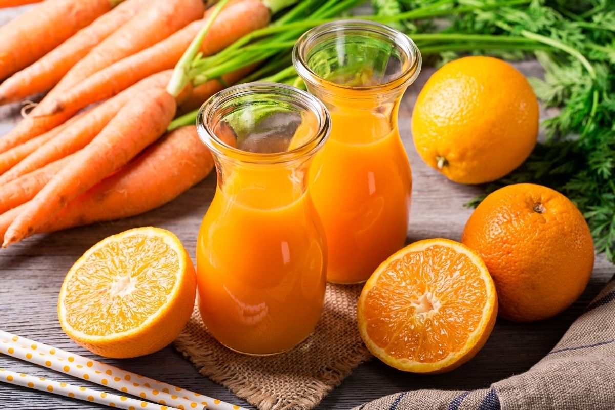 suco de cenoura com laranja