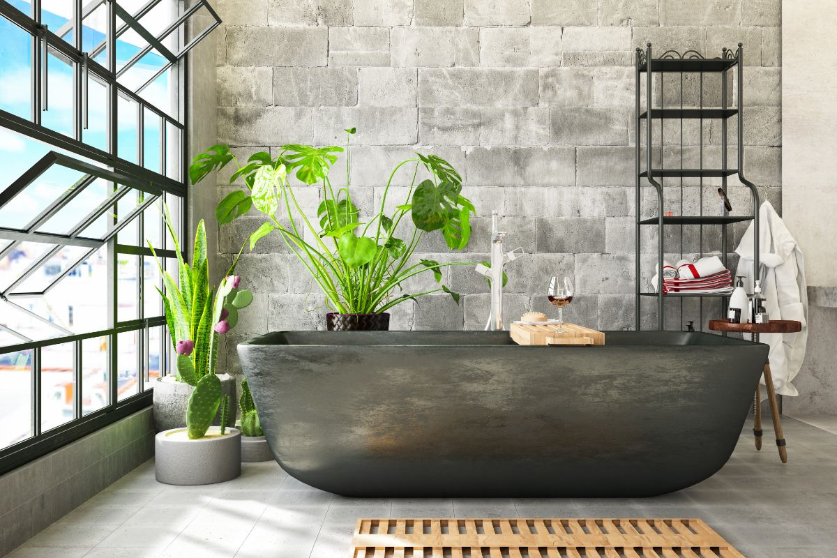 Decorar o banheiro com plantas; veja essas dicas e quais espécies utilizar na decoração - Fonte: canva