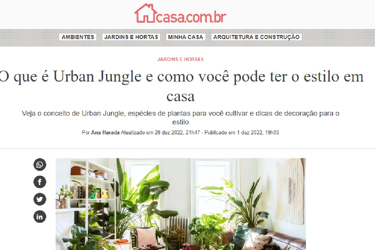 Urban jungle (Foto: Reprodução Portal Abril)
