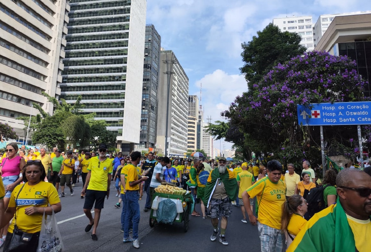 Ato de Bolsonaro mobiliza 2.000 policiais em São Paulo. Foto: Cortesia/Bruno Cesar Carvalho