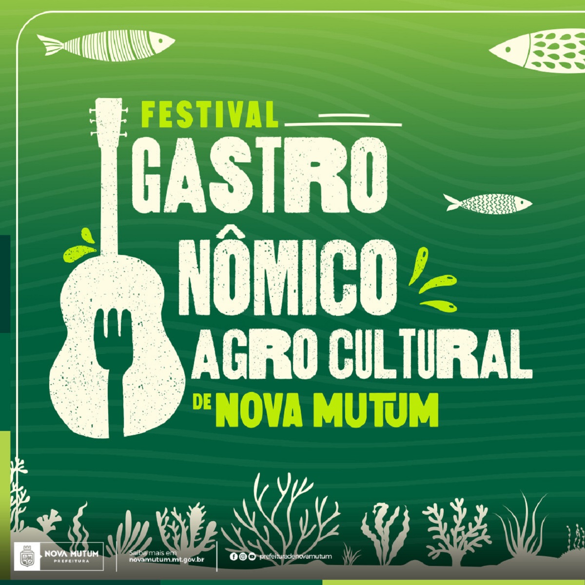 Nova Mutum terá evento gastronômico e cultural nesta quarta (27). Arte: PMNM