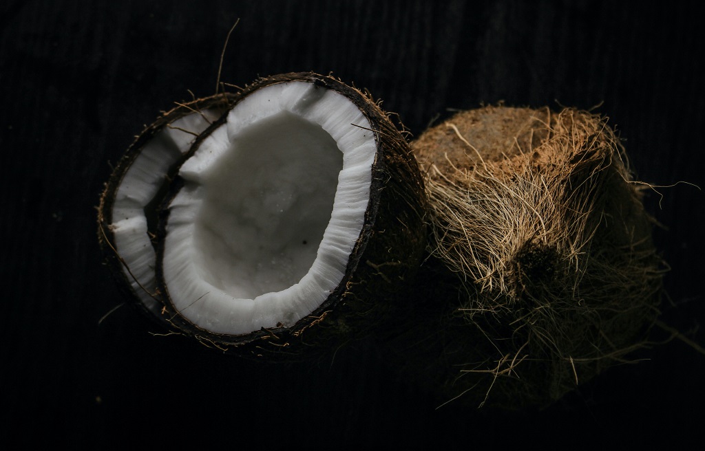 O coco seco é um poderos antibiótico natural. Reprodução: Samer Daboul/Pexels
