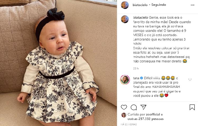 Foto: Filha de Tata Estaniecki e Júlio Cocielo, Beatriz nasceu em 18 de  abril de 2020 - Purepeople
