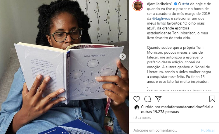 Djamila Ribeiro / Reprodução instagram