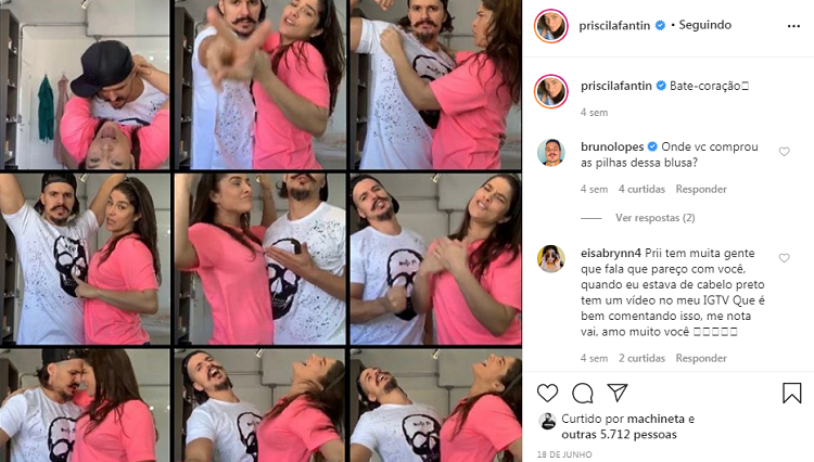 Priscila Fantin Reprodução Instagram