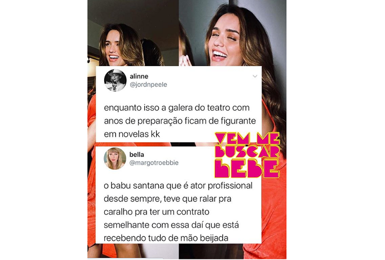 Imagem: Críticas à contratação de Rafa Kalimann pela Rede Globo e comparações ao Babu Santana (Reprodução/Instagram)