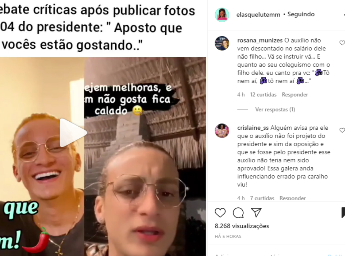 Bunito e Jair Renan Bolsonaro - Imagem Reprodução Instagram