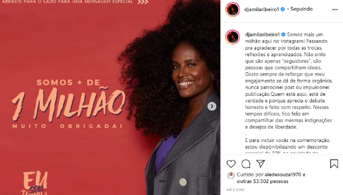 Instagram Djamila Ribeira