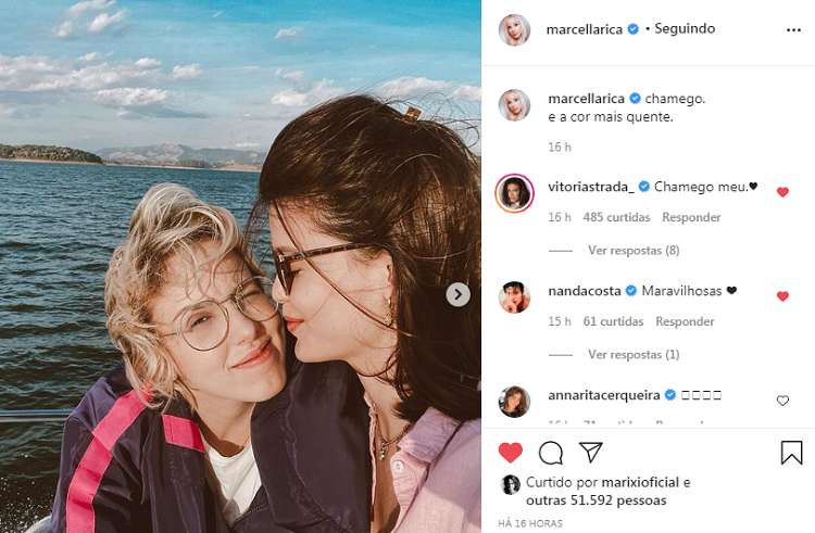 Marcella Rica e Vitória Strada / Reprodução instagram