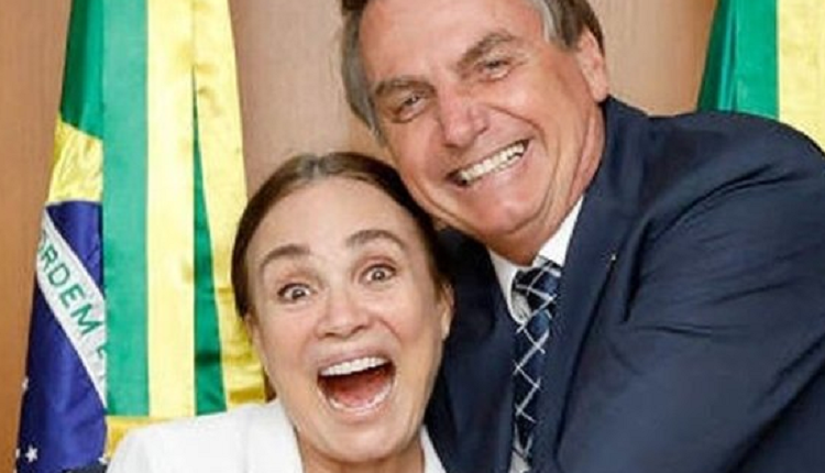 Regina Duarte e Jair Bolsonaro /Reprodução twitter