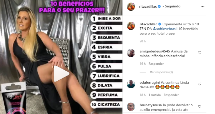 Rita Cadillac - Imagem Reprodução Instagram