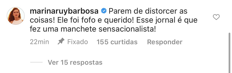 Marina Ruy Barbosa se irrita com site (Foto: Reprodução/Instagram)