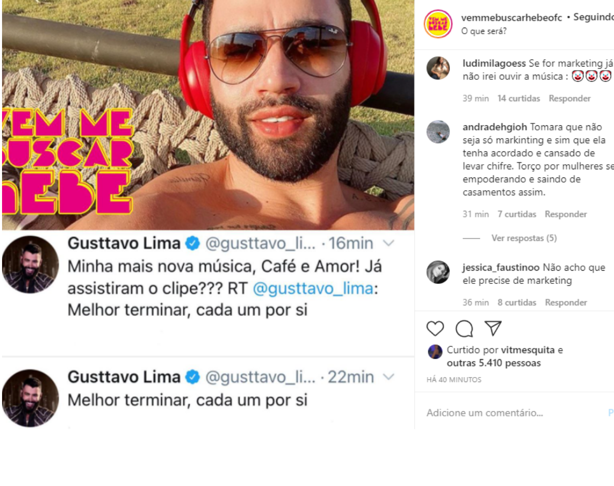Gusttavo Lima e Andressa Suita - Imagem Reprodução Instagram