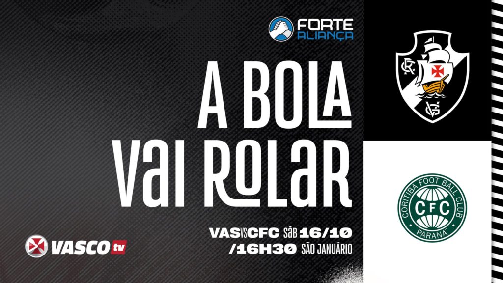 Futebol ao vivo: Vasco recebe o Coritiba em busca do sonho do acesso, confira as escalações / Reprodução:  Twitter