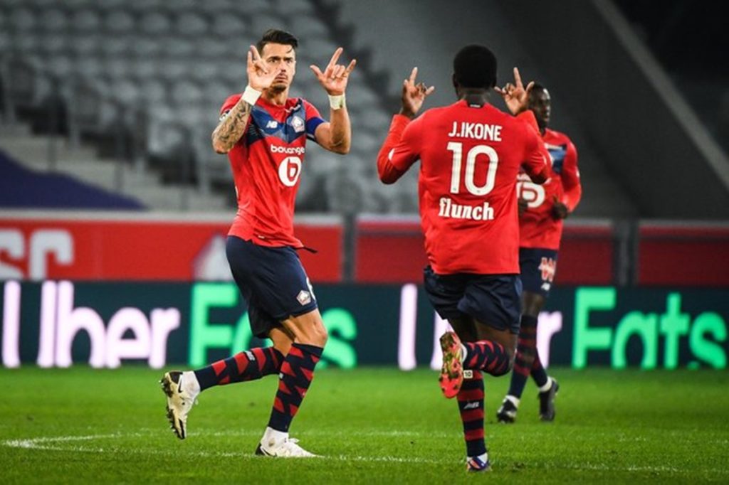 Lille quer voltar a surpreender o PSG no futebol francês. Foto: Divulgação / Reprodução Twitter @LOSC_PT