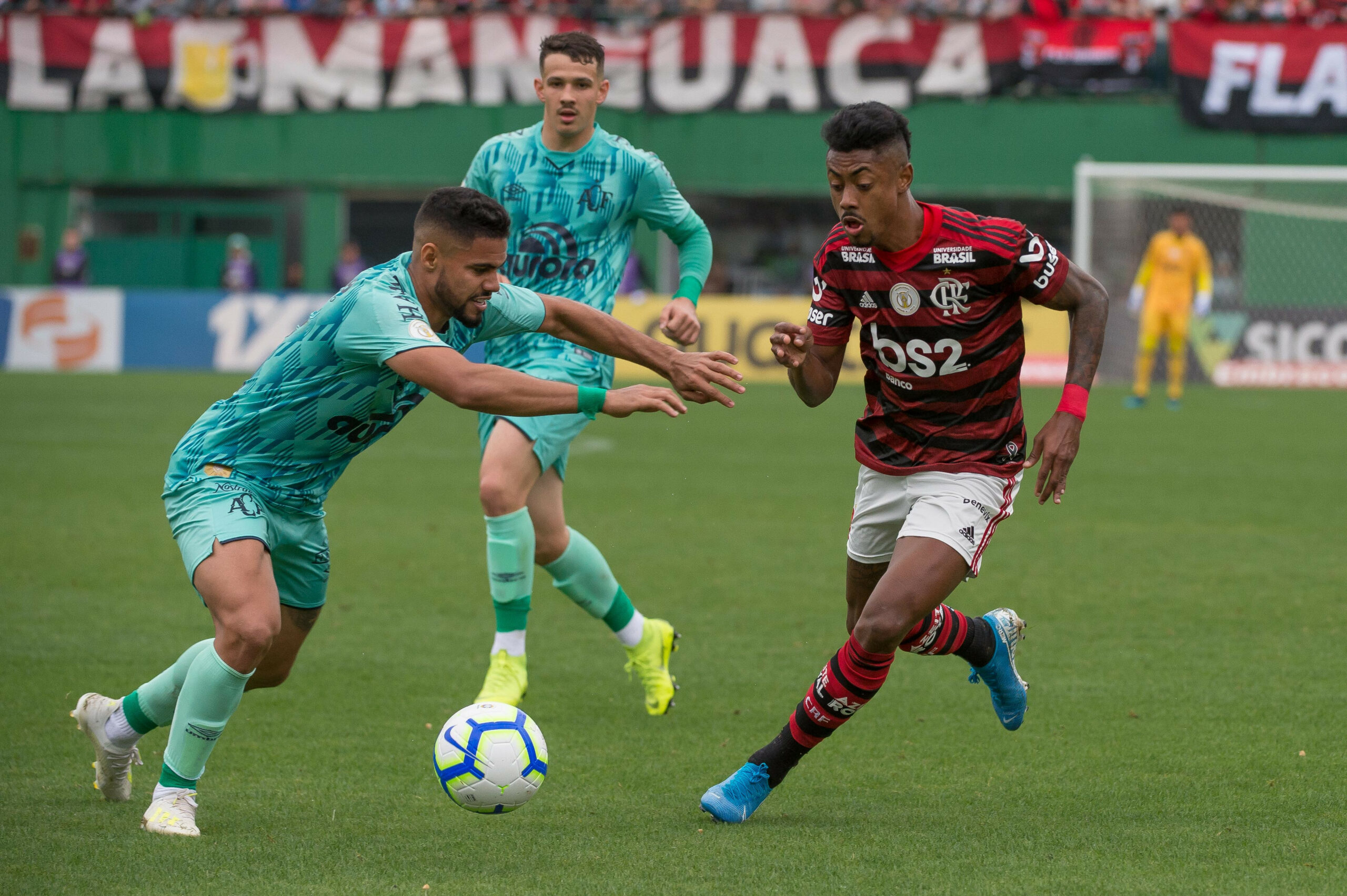 Chapecoense e Flamengo duelam pela 30ª rodada do Brasileirão. Foto: Reprodução/Alexandre Vidal/Flamengo