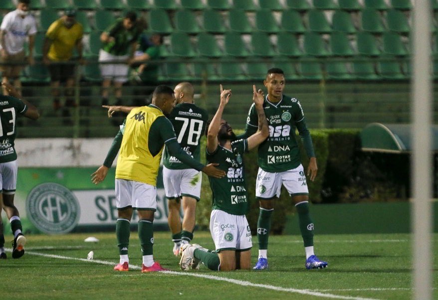 Guarani e Avaí duelam pela 36ª rodada da Série B do Brasileirão. Foto: Reprodução/Rogério Capela/Guarani