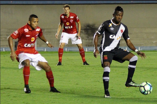 Vila Nova e Vasco duelam no OBA pela 36ª rodada da Série B do Brasileirão. Foto: Reprodução/Carlos Gregório Jr/ Vasco.com.br
