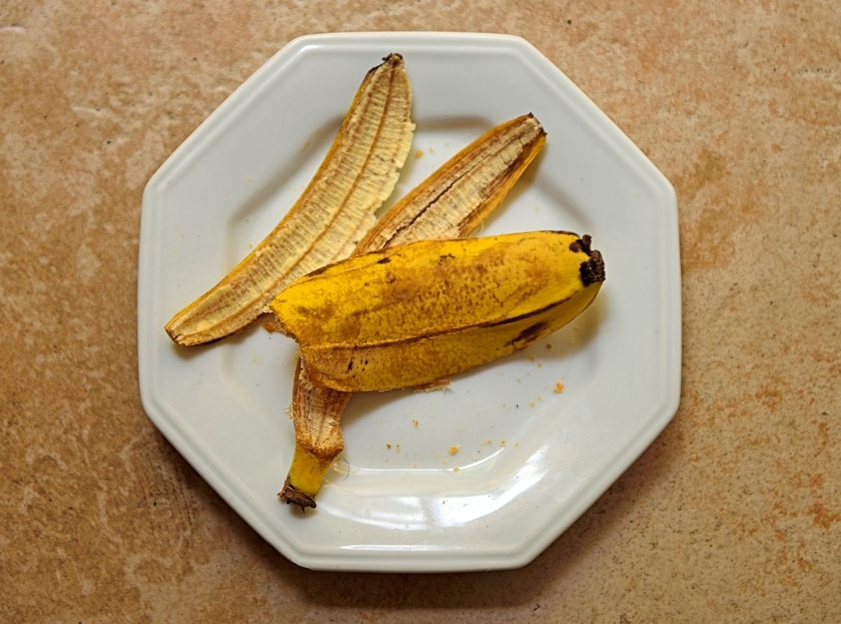 Não jogue a casca de banana fora- Imagem Ilustração