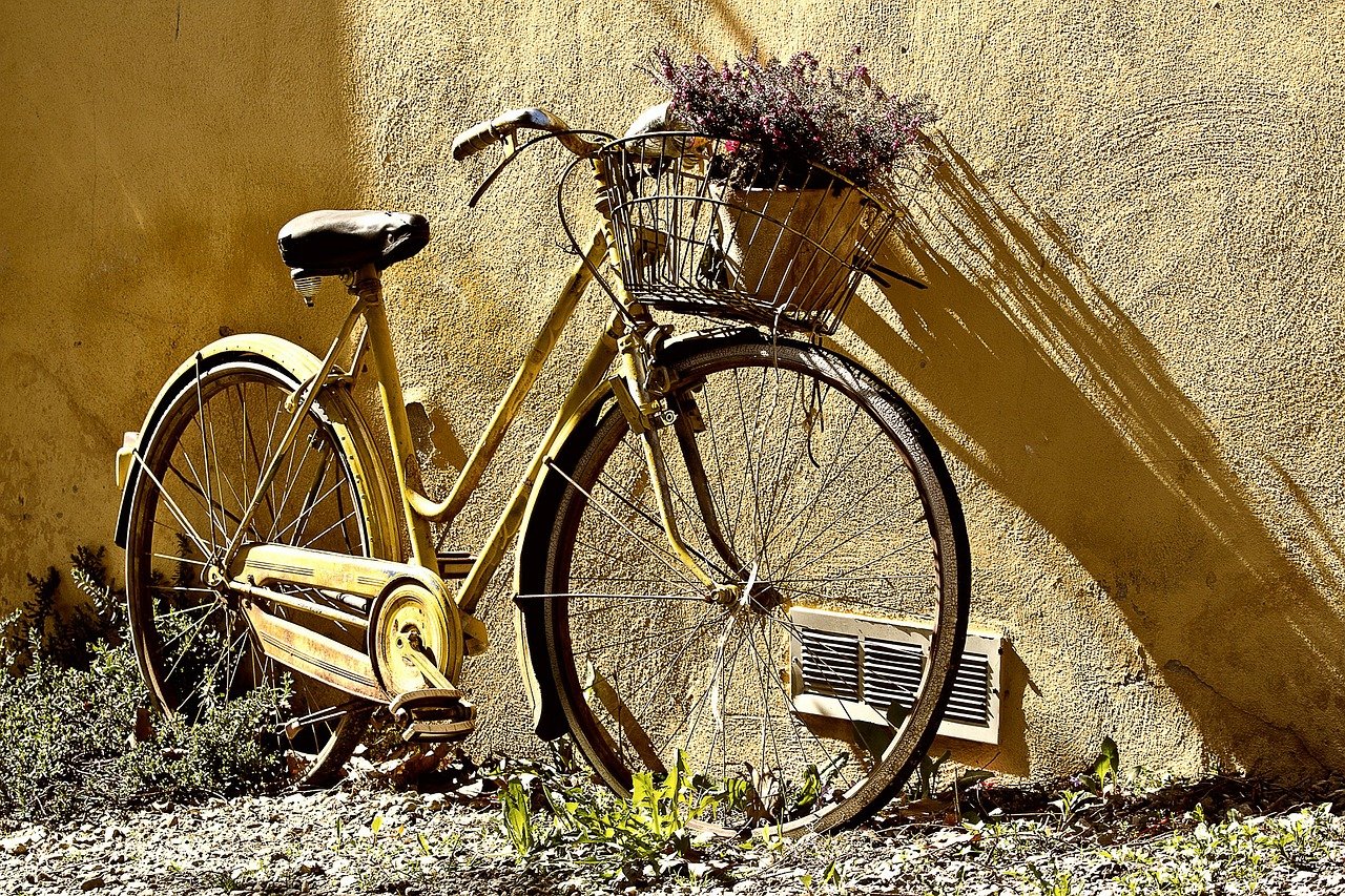 Bicicleta floreira - Pixabay