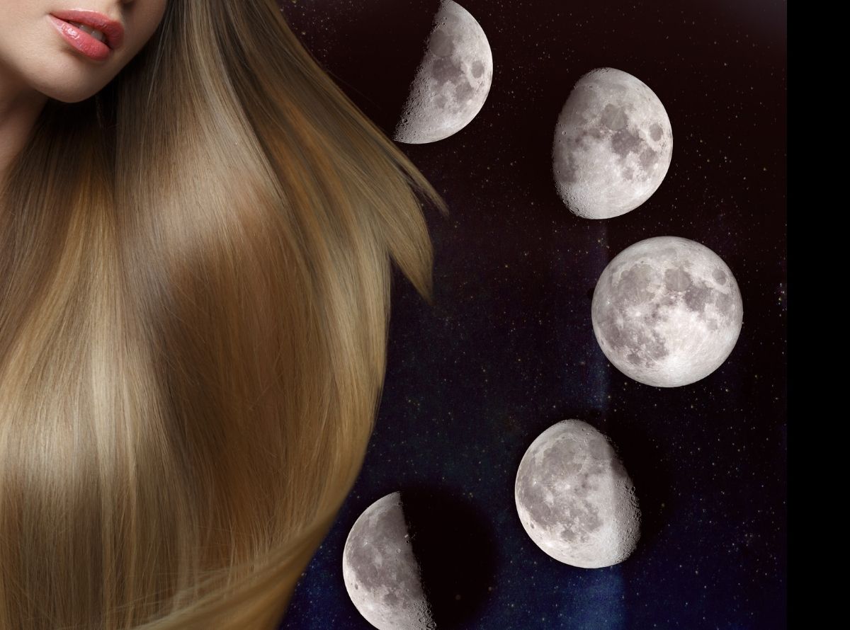Fases da lua para cortar o cabelo - Imagem Ilustração