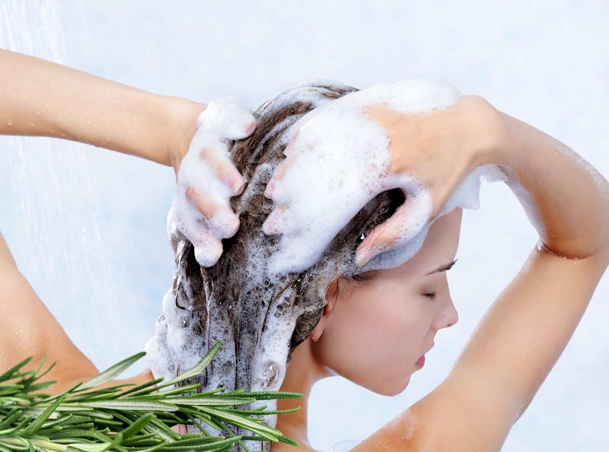 Shampoo bomba de ervas para queda de cabelo - Imagem Ilustração