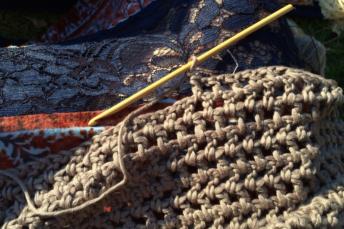 Tapete de crochê - reprodução canva