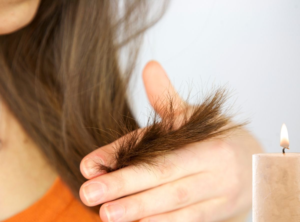 Velaterapia para cabelos ressecados - Imagem Ilustração