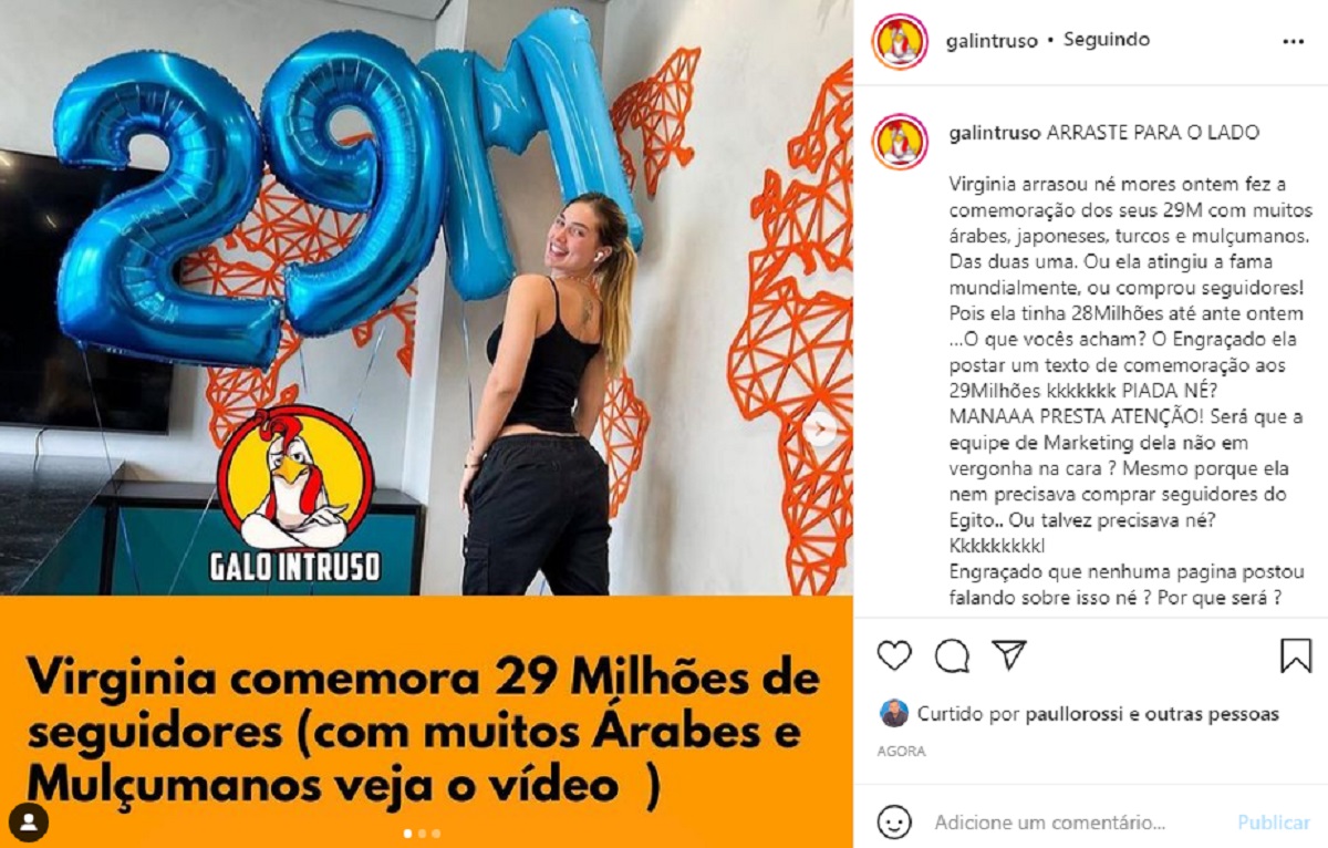 Virgínia Fonseca teria comprado seguidores (Foto: Reprodução/Instagram)