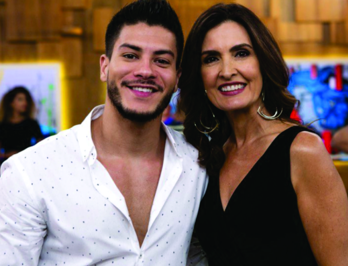 Arthur Aguiar e Fátima Bernardes - Reprodução TV Globo